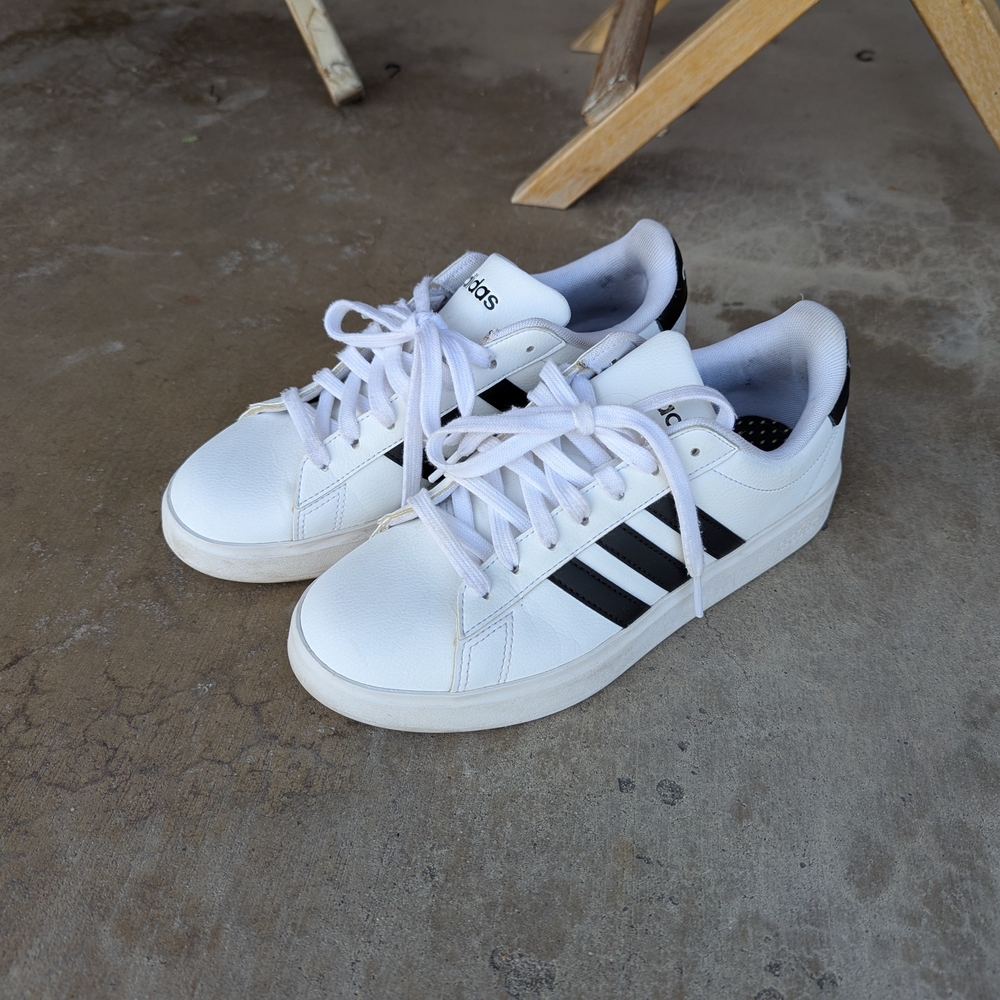 Adidas White and Black Sneakers